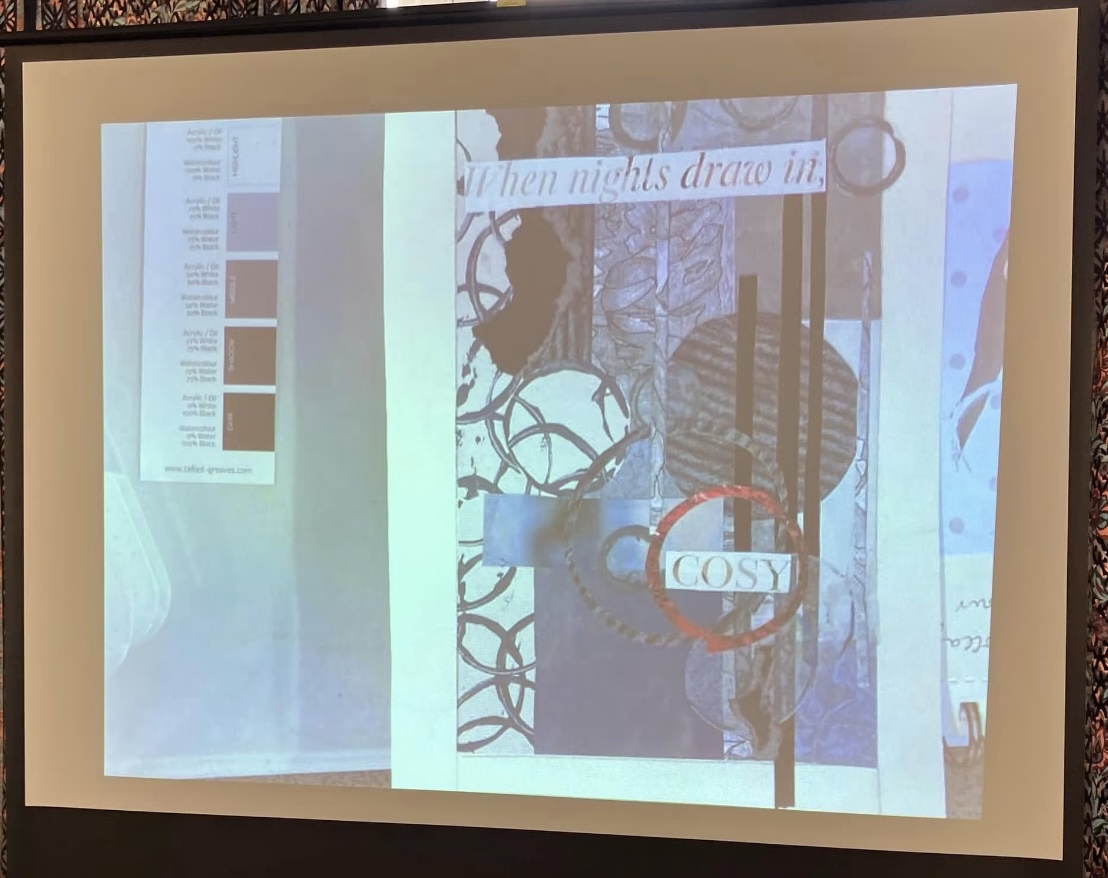 Abstract Collage with Louise – Halifax Art Society