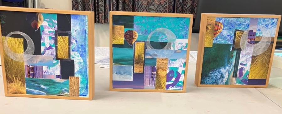 Abstract Collage with Louise – Halifax Art Society